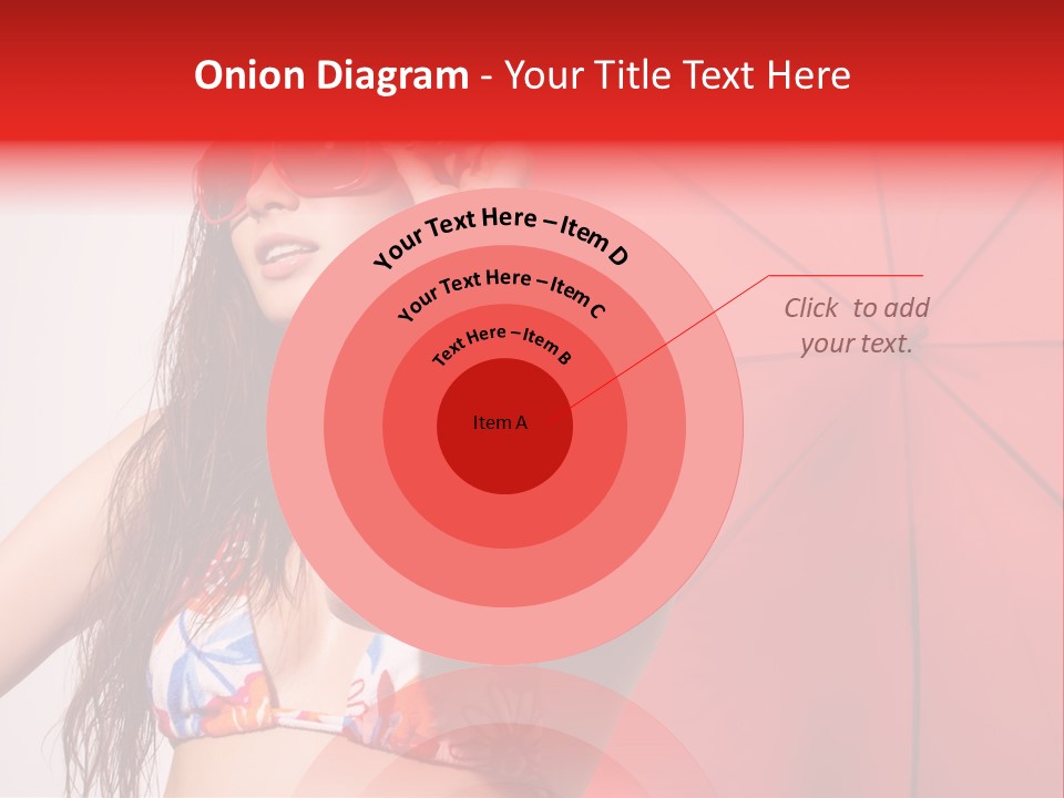 Umbrella Looking Person PowerPoint Template