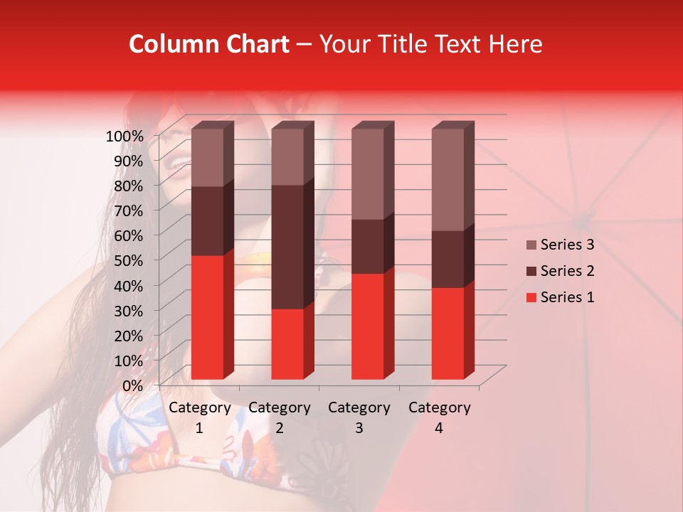 Umbrella Looking Person PowerPoint Template