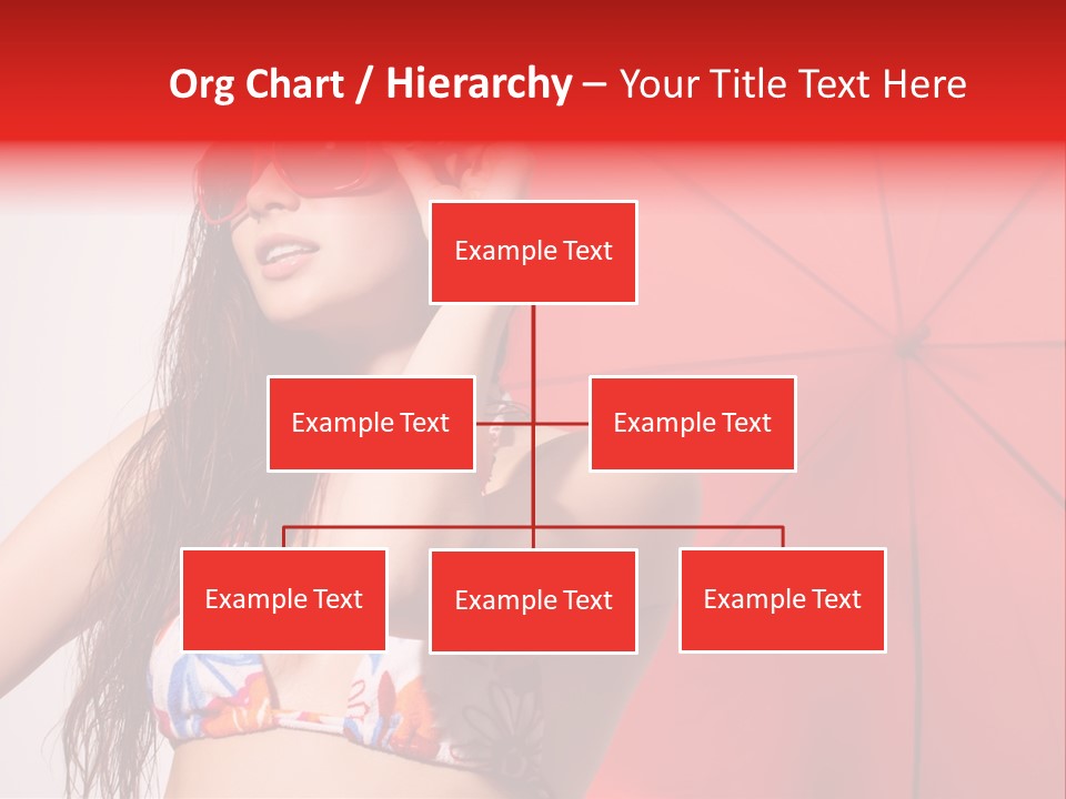 Umbrella Looking Person PowerPoint Template