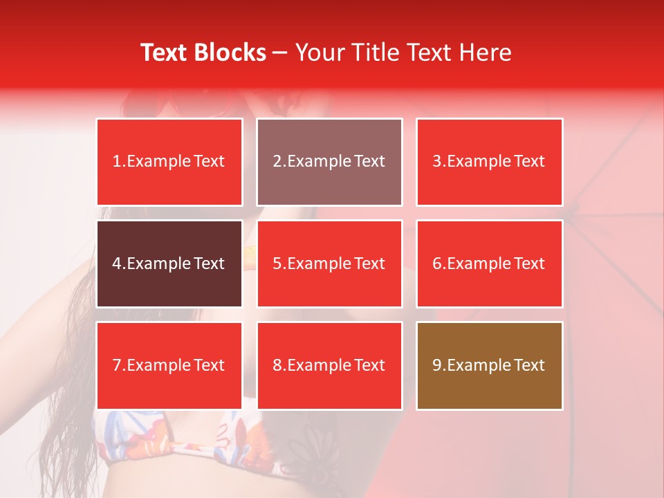 Umbrella Looking Person PowerPoint Template