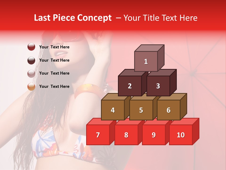 Umbrella Looking Person PowerPoint Template