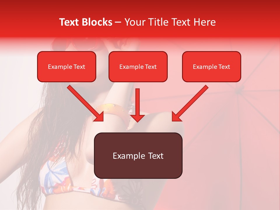 Umbrella Looking Person PowerPoint Template