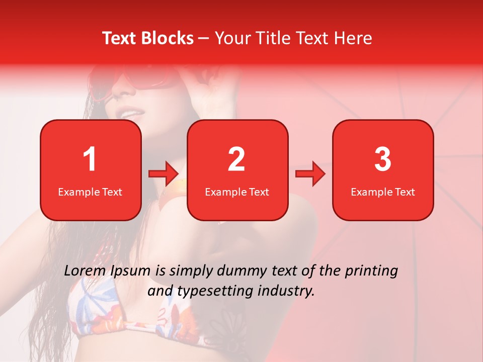 Umbrella Looking Person PowerPoint Template