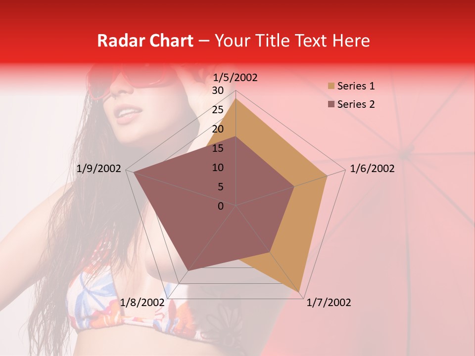 Umbrella Looking Person PowerPoint Template