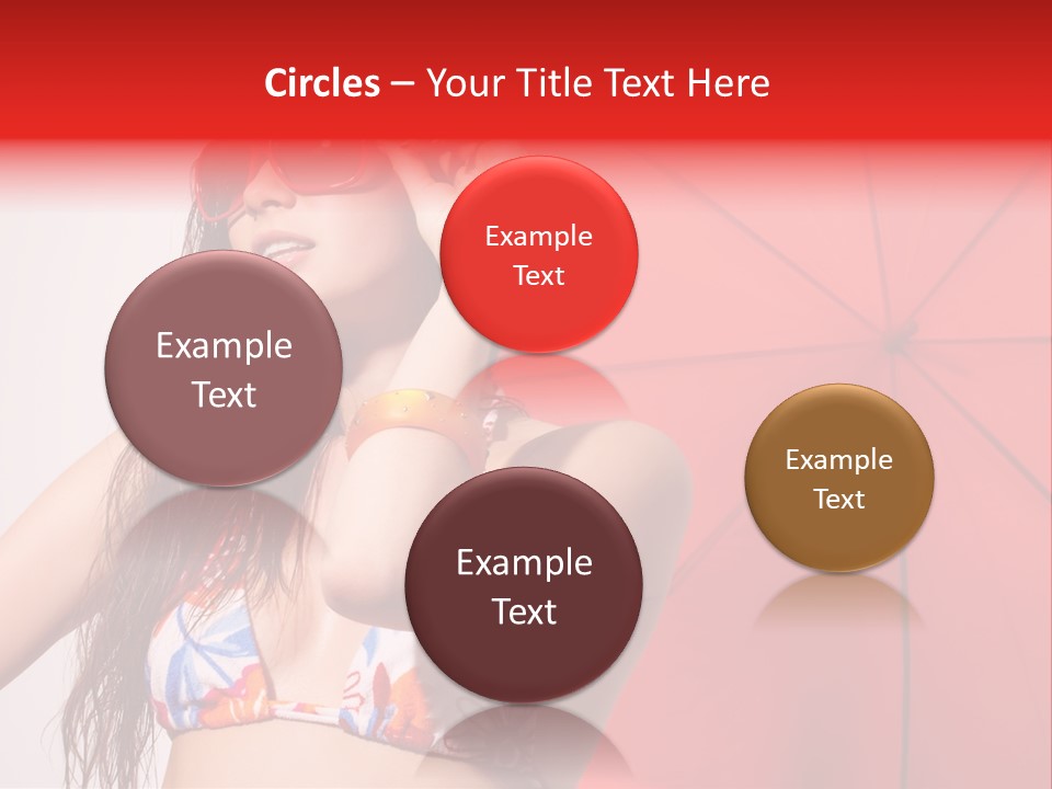 Umbrella Looking Person PowerPoint Template