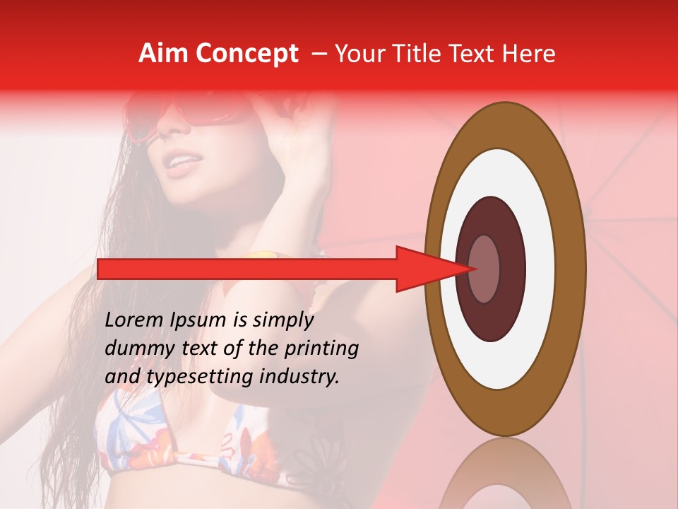 Umbrella Looking Person PowerPoint Template