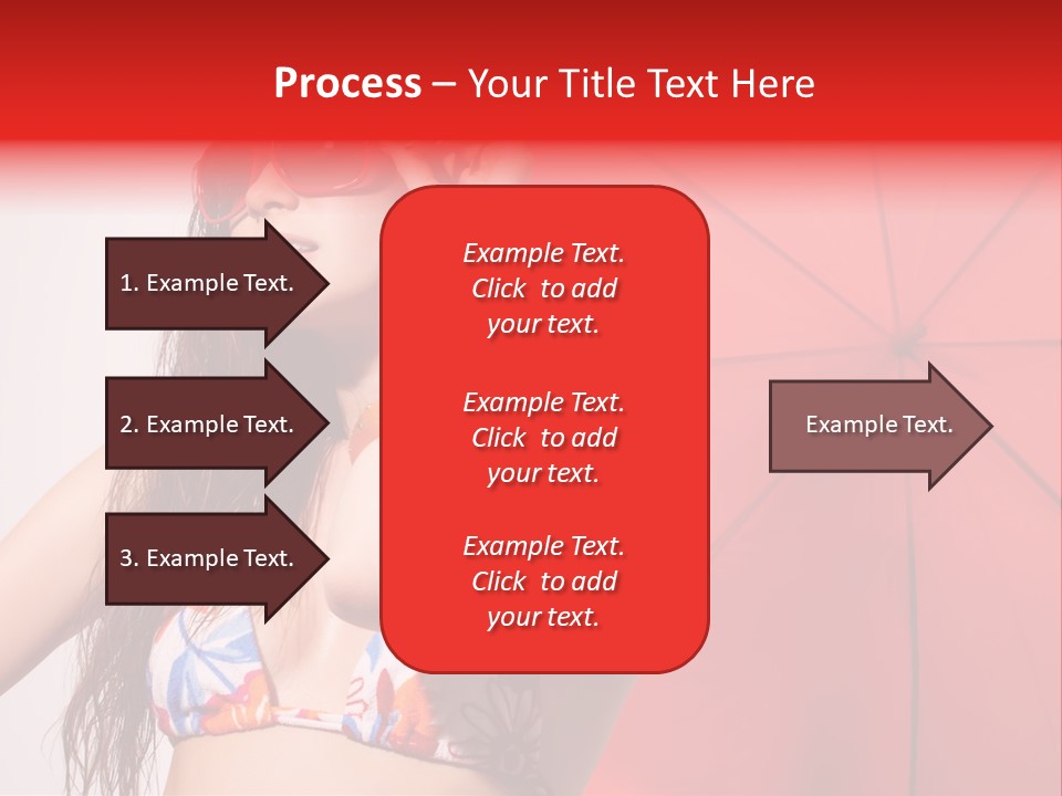 Umbrella Looking Person PowerPoint Template