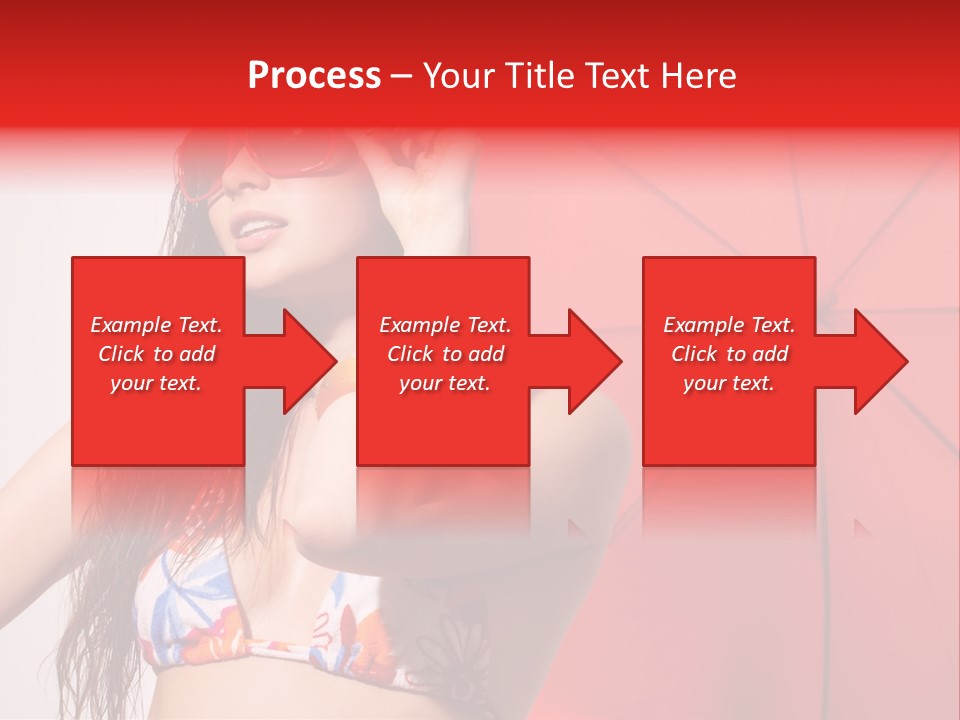 Umbrella Looking Person PowerPoint Template