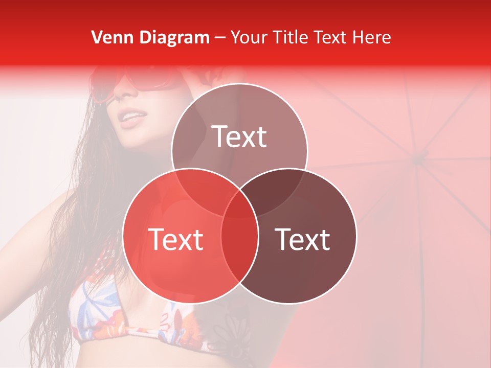 Umbrella Looking Person PowerPoint Template