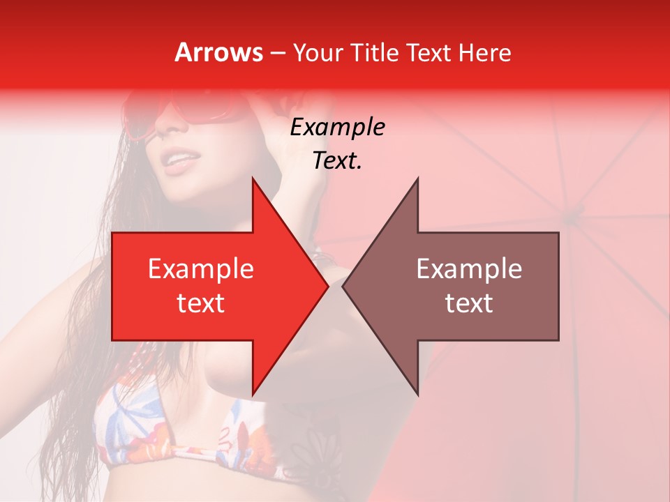 Umbrella Looking Person PowerPoint Template