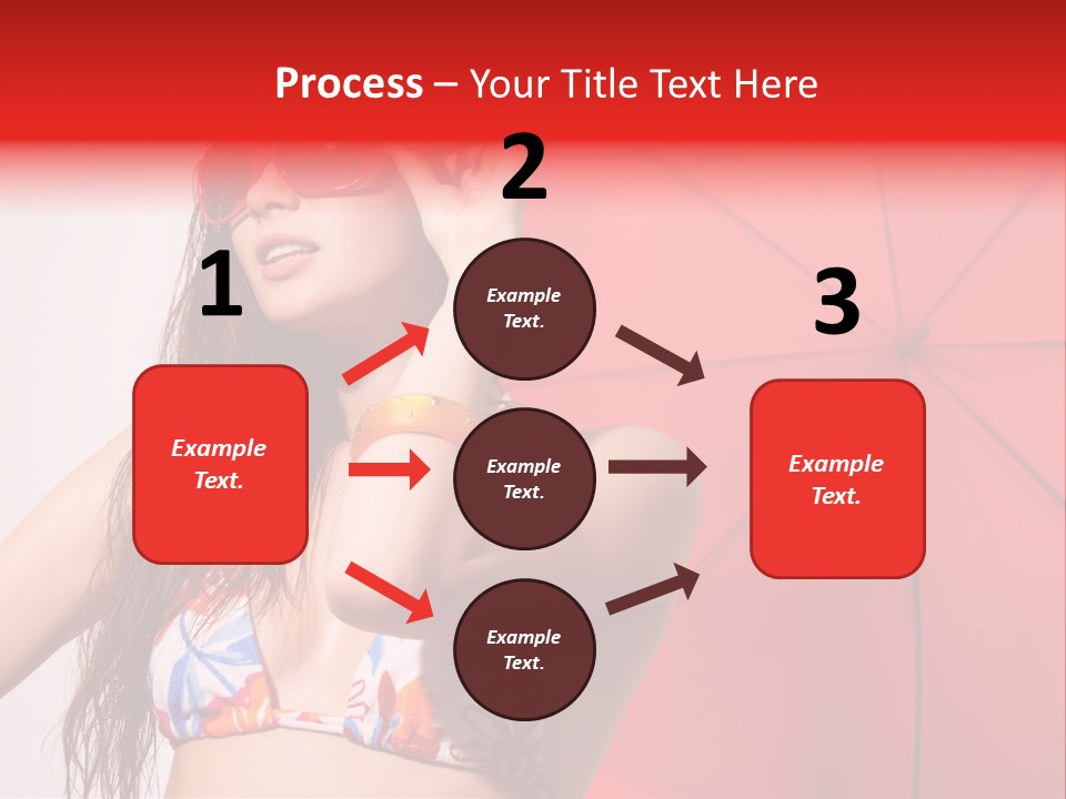 Umbrella Looking Person PowerPoint Template