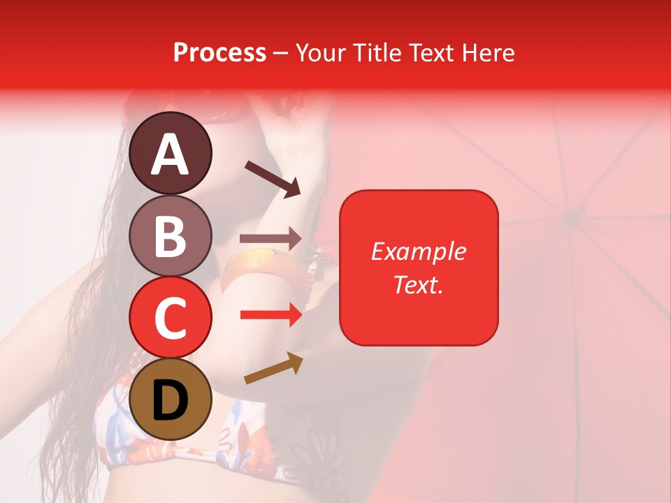 Umbrella Looking Person PowerPoint Template