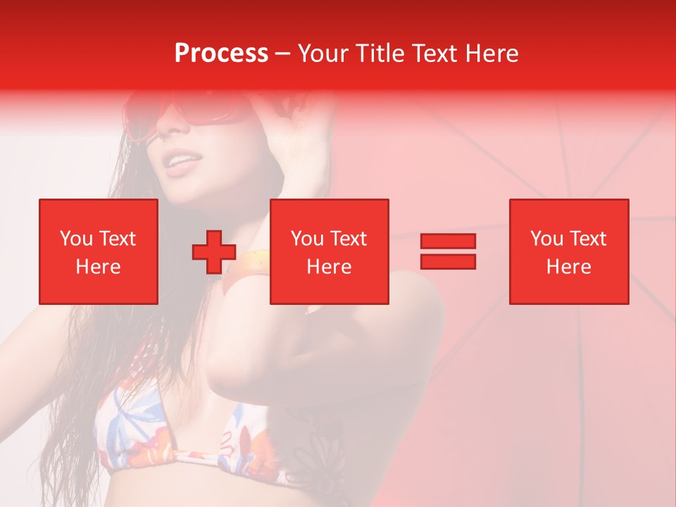 Umbrella Looking Person PowerPoint Template