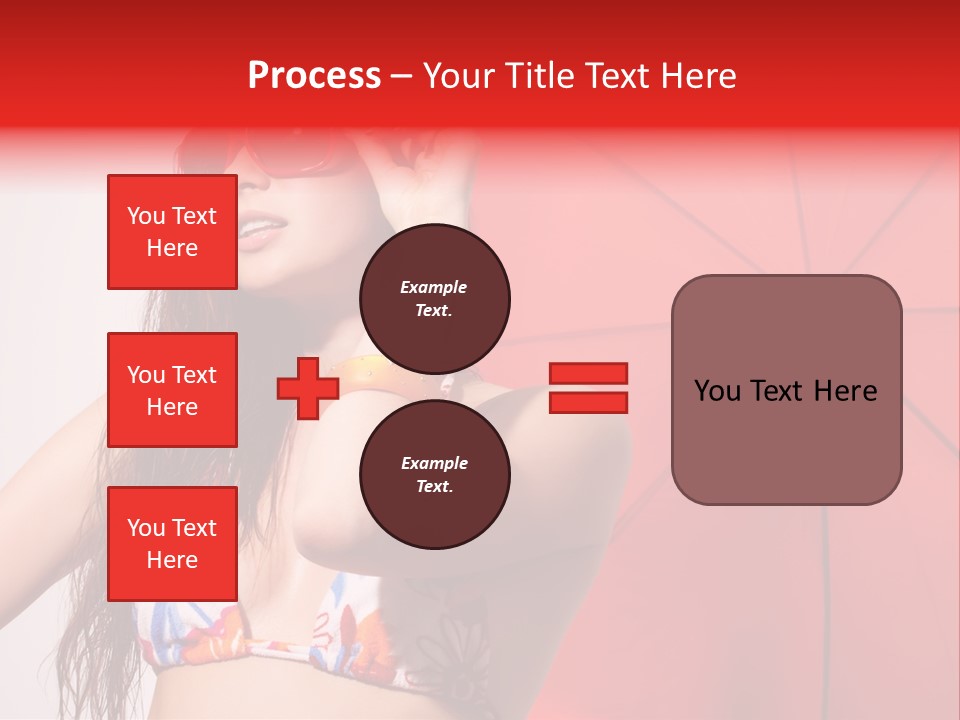 Umbrella Looking Person PowerPoint Template