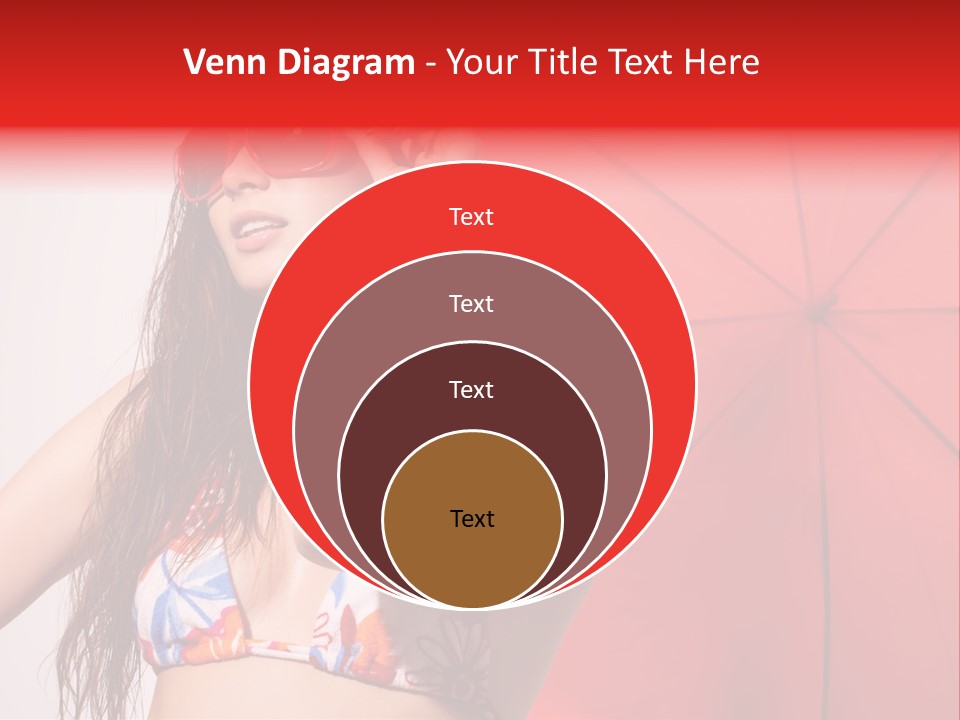 Umbrella Looking Person PowerPoint Template