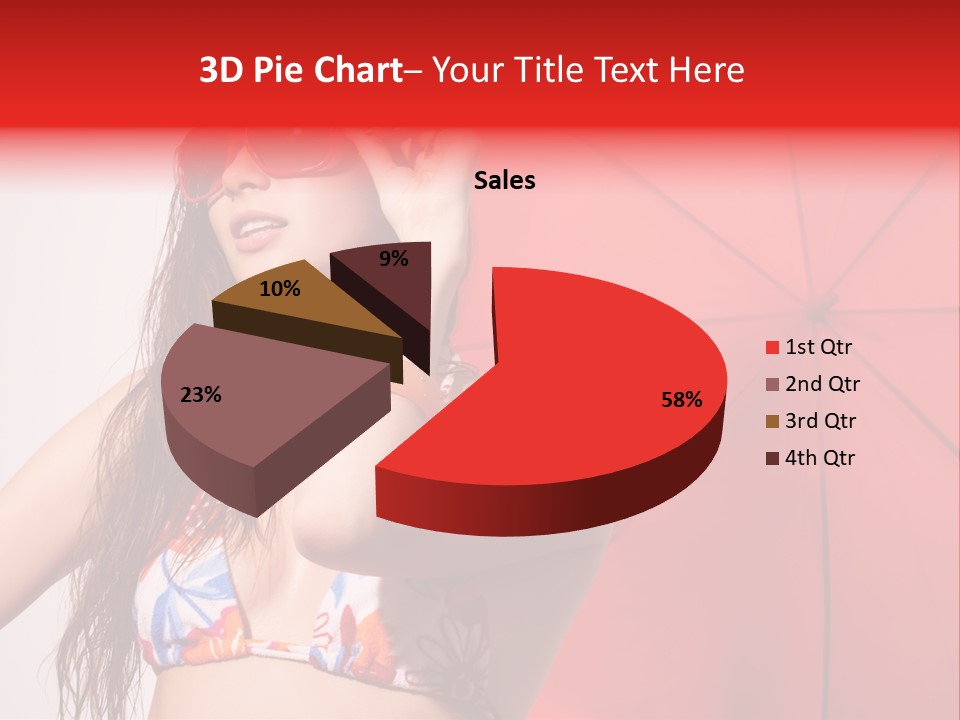 Umbrella Looking Person PowerPoint Template