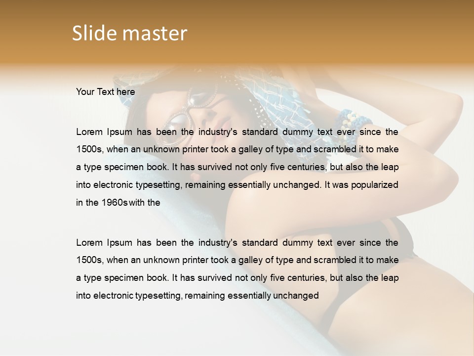 Adult Hat Gorgeous PowerPoint Template