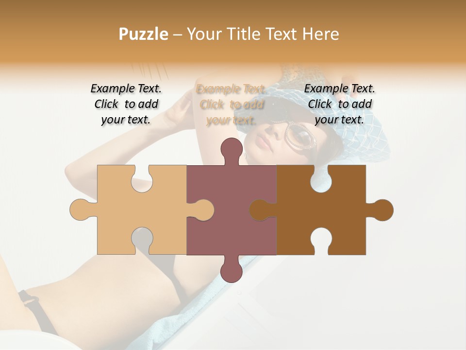 Pleasure Woman Brunette PowerPoint Template