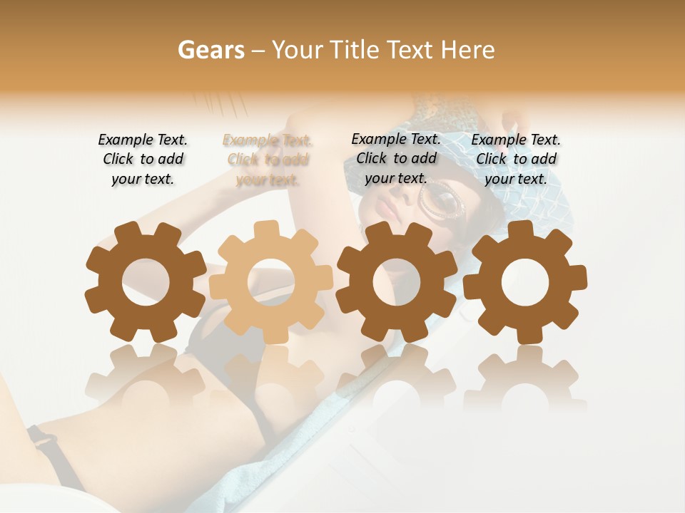 Pleasure Woman Brunette PowerPoint Template