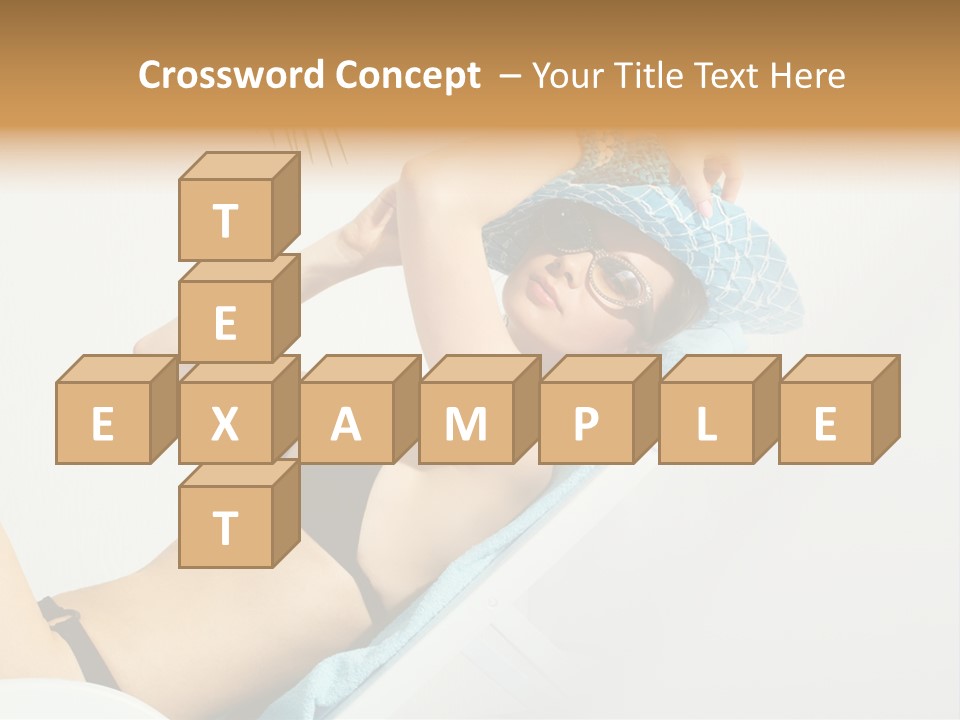 Pleasure Woman Brunette PowerPoint Template