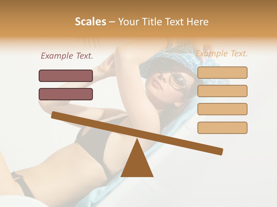 Pleasure Woman Brunette PowerPoint Template