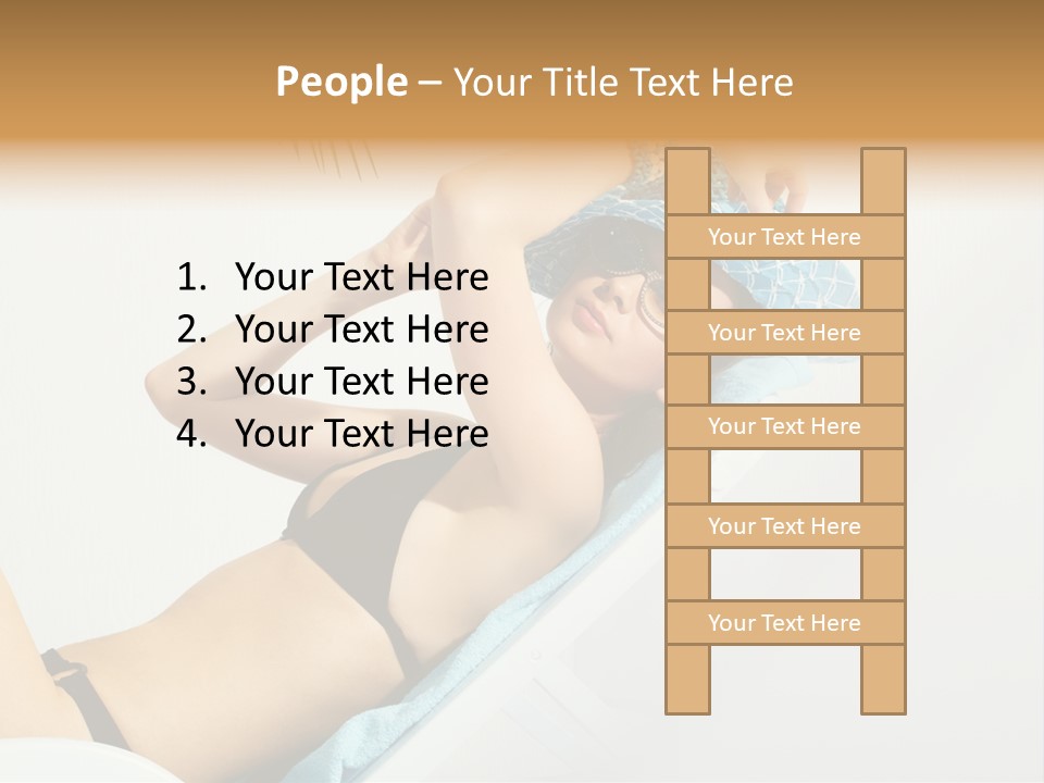 Pleasure Woman Brunette PowerPoint Template