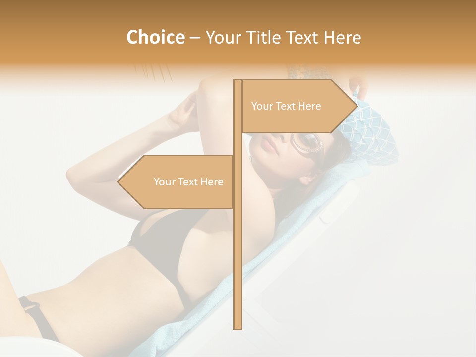 Pleasure Woman Brunette PowerPoint Template