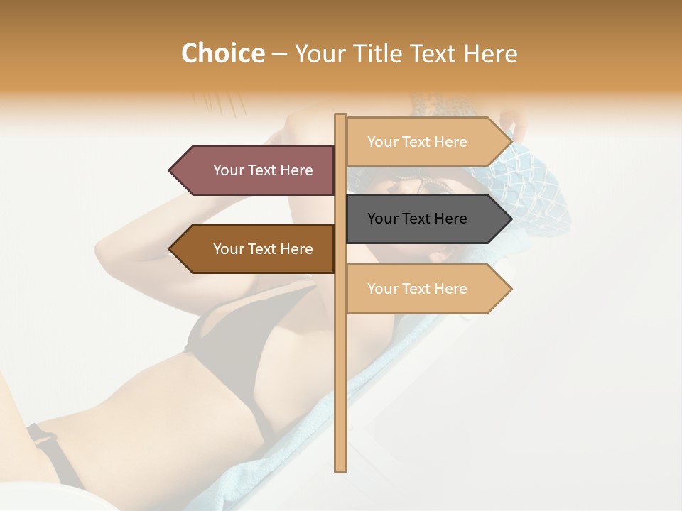 Pleasure Woman Brunette PowerPoint Template