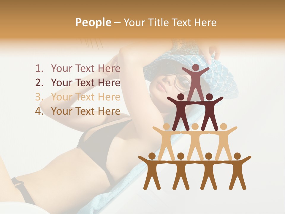 Pleasure Woman Brunette PowerPoint Template