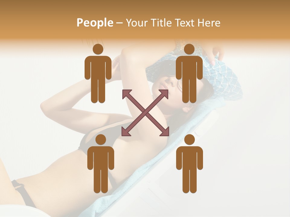 Pleasure Woman Brunette PowerPoint Template