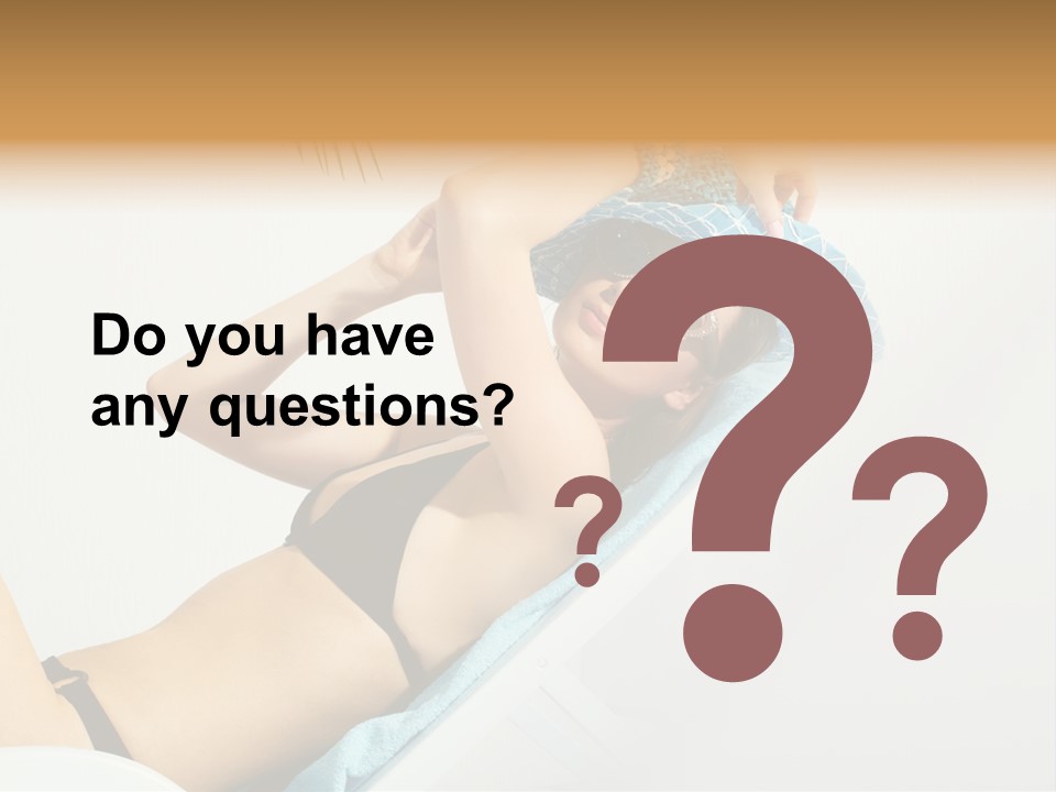 Pleasure Woman Brunette PowerPoint Template