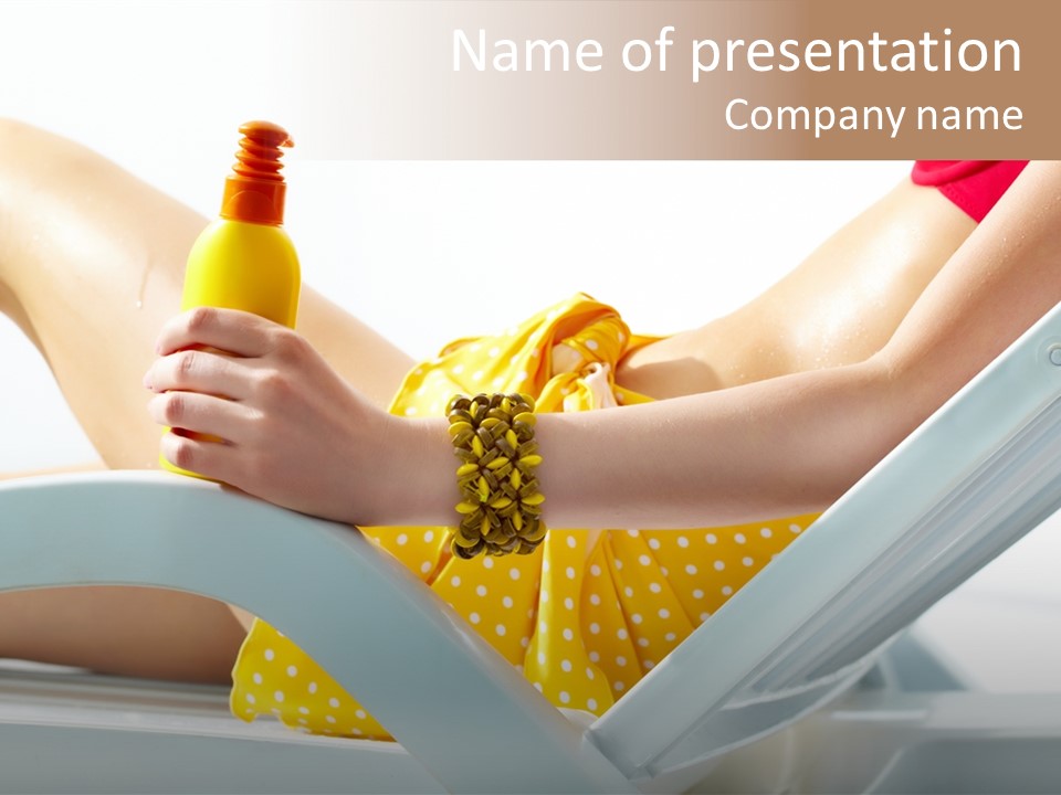 Accessory  Yellow PowerPoint Template