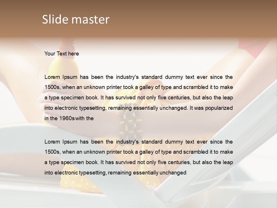 Accessory  Yellow PowerPoint Template