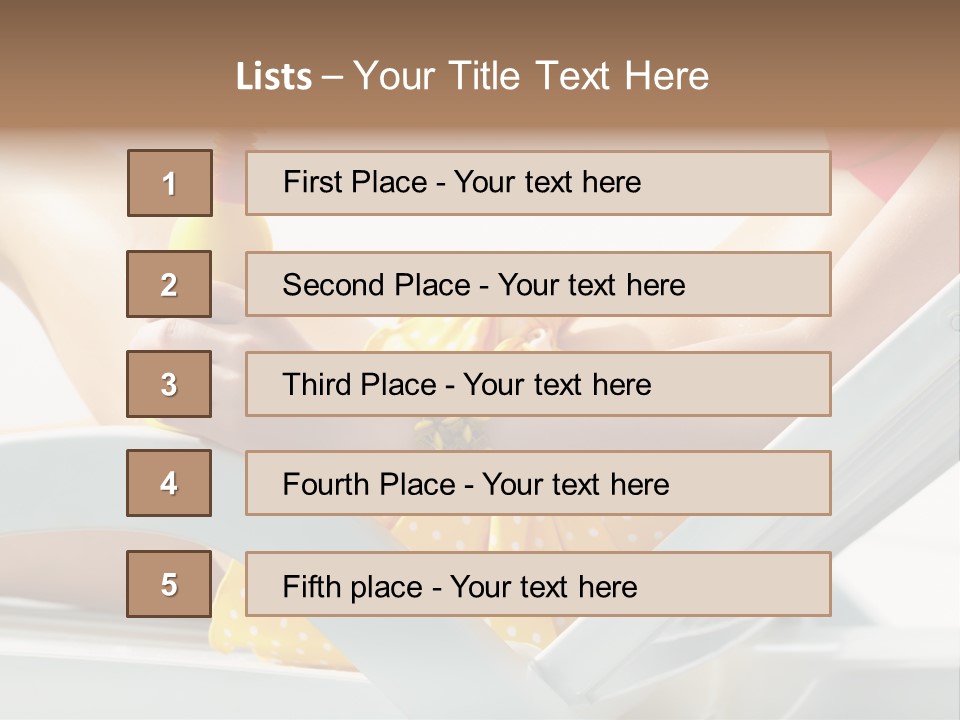 Accessory  Yellow PowerPoint Template