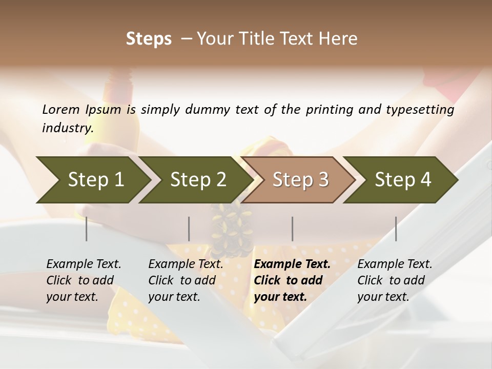 Accessory  Yellow PowerPoint Template