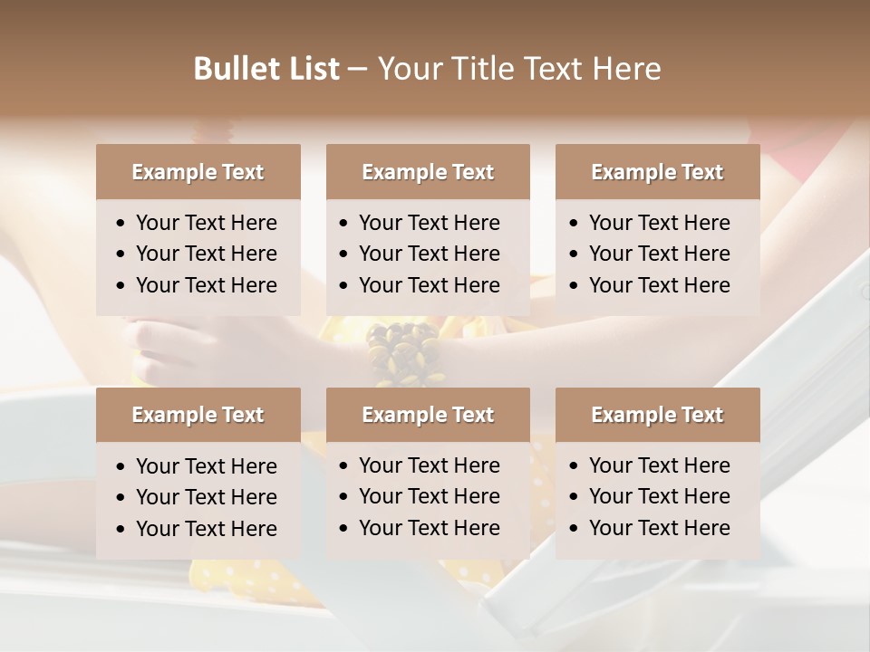Accessory  Yellow PowerPoint Template