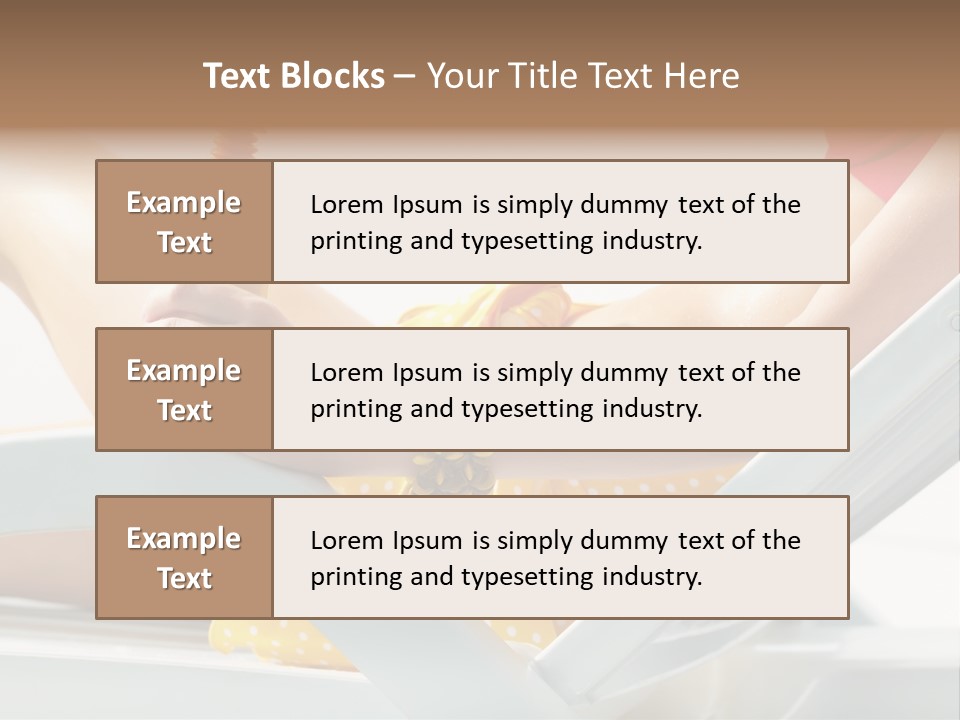 Accessory  Yellow PowerPoint Template