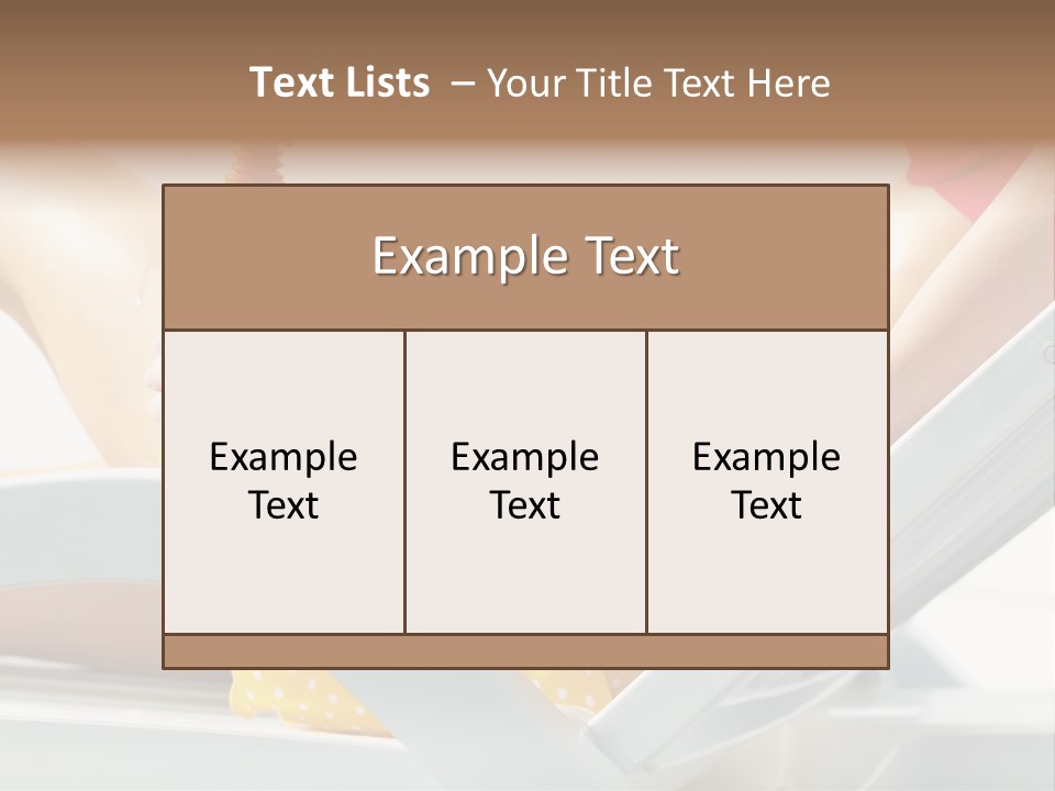 Accessory  Yellow PowerPoint Template