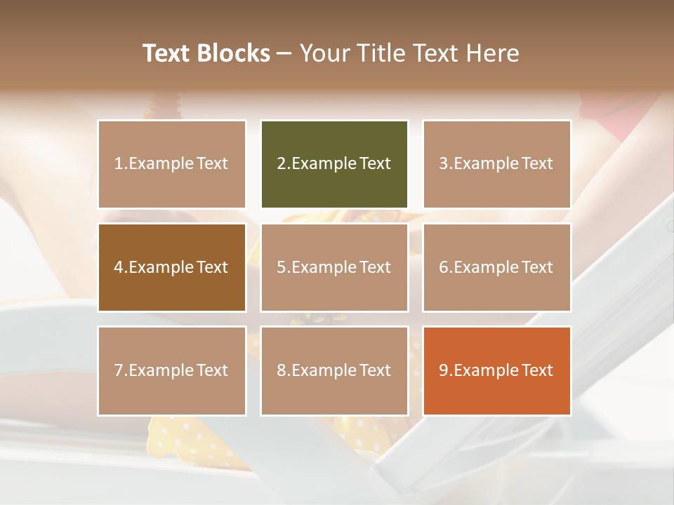 Accessory  Yellow PowerPoint Template