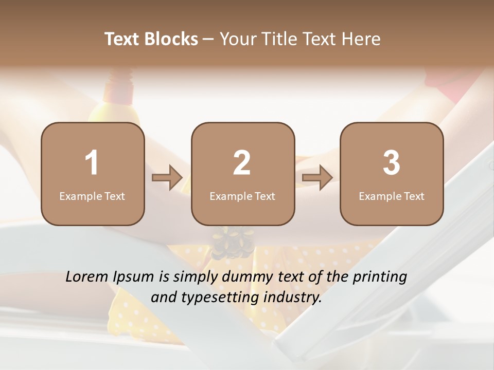 Accessory  Yellow PowerPoint Template