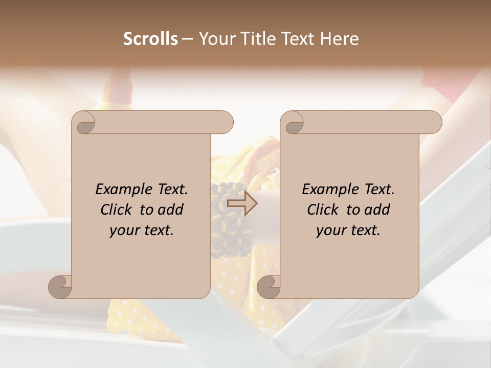 Accessory  Yellow PowerPoint Template