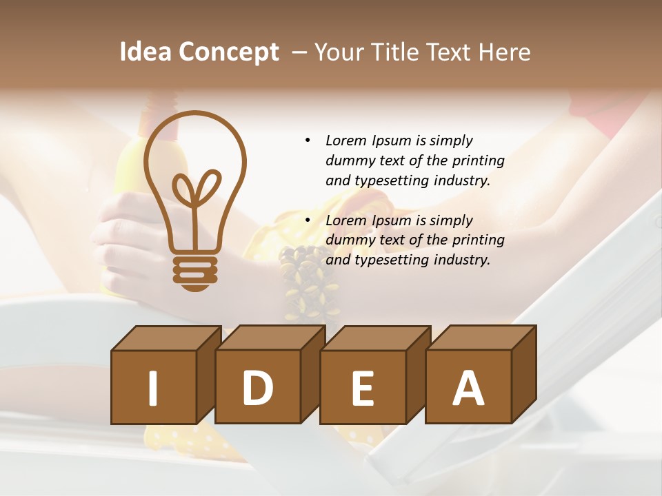 Accessory  Yellow PowerPoint Template