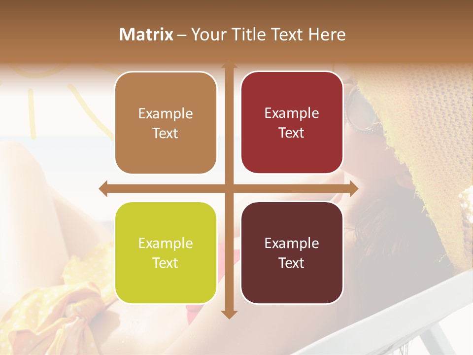 Swimwear Resting Horizon PowerPoint Template