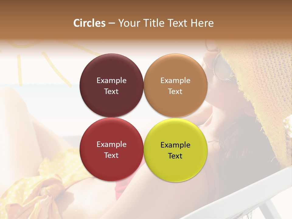 Swimwear Resting Horizon PowerPoint Template