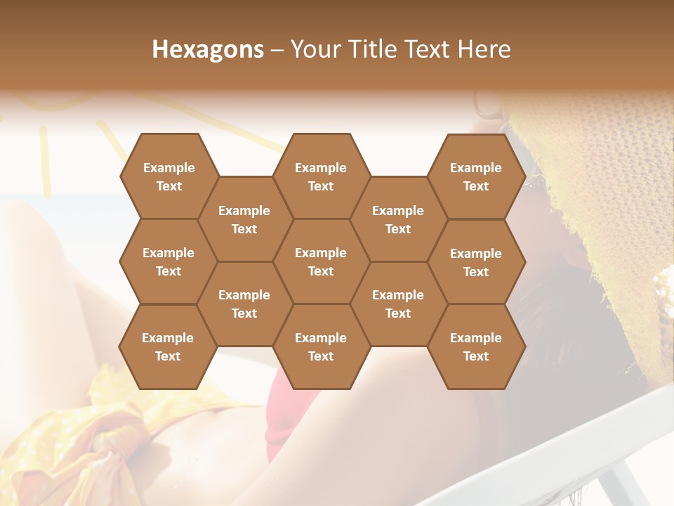 Swimwear Resting Horizon PowerPoint Template