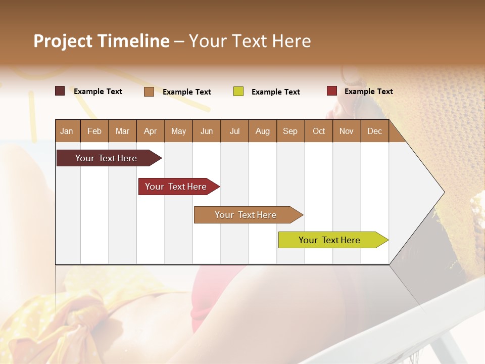 Swimwear Resting Horizon PowerPoint Template