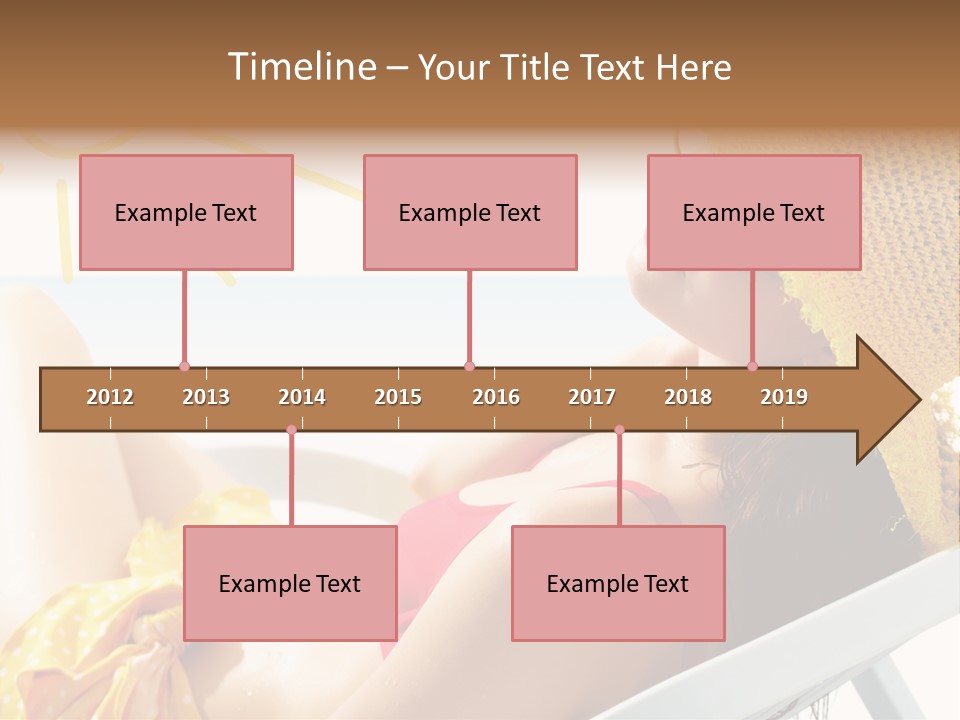 Swimwear Resting Horizon PowerPoint Template
