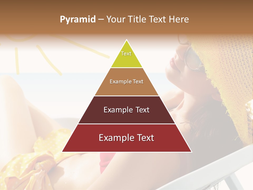 Swimwear Resting Horizon PowerPoint Template