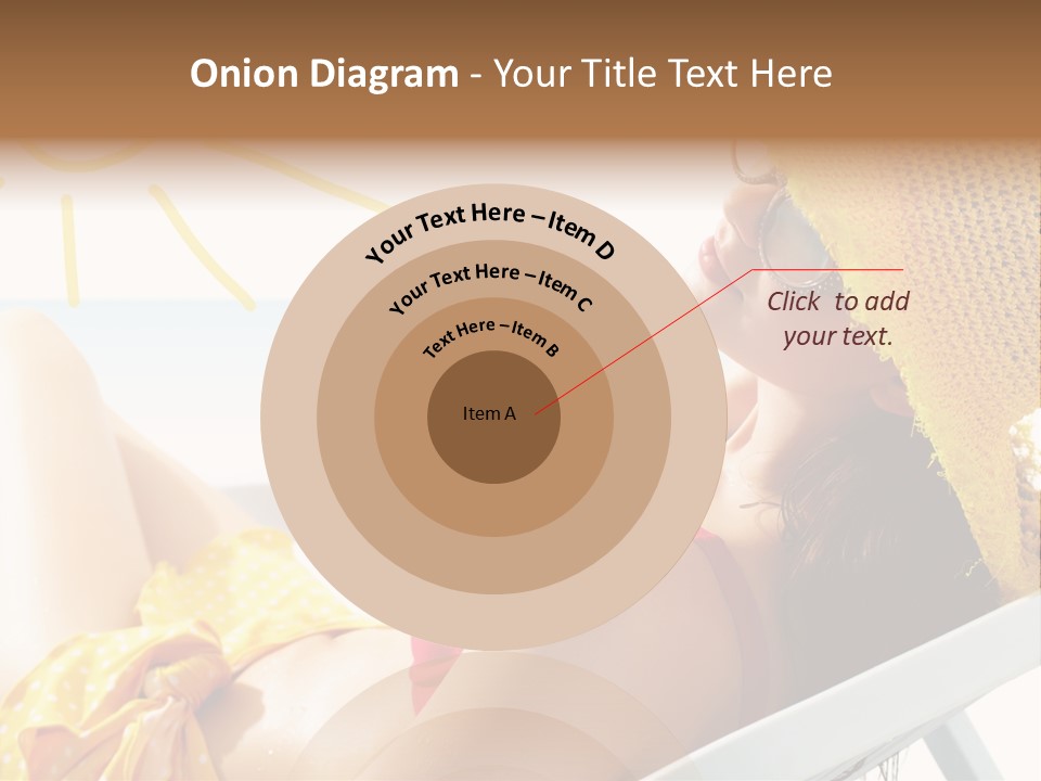 Swimwear Resting Horizon PowerPoint Template