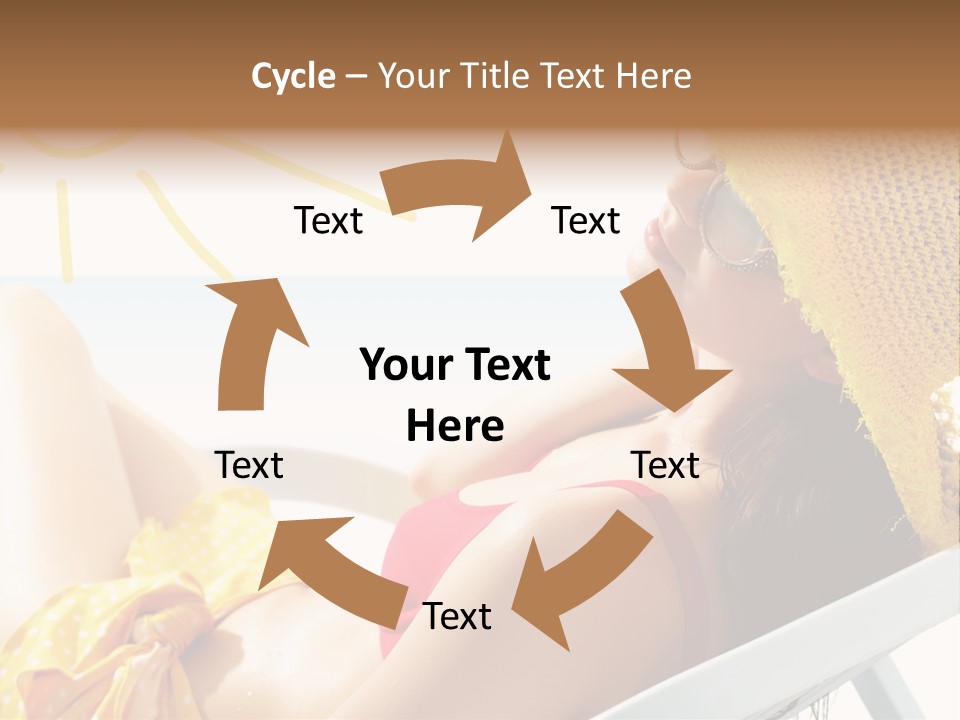 Swimwear Resting Horizon PowerPoint Template